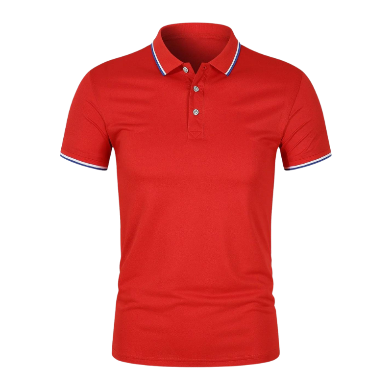 Poloshirt i mesh