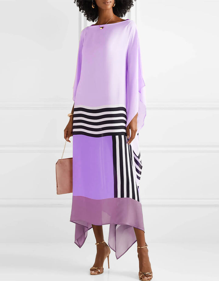 Efy™: Pink Candy Stripe Kaftan