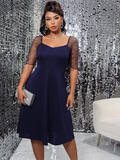 Elegant plus size kjole til kvinder