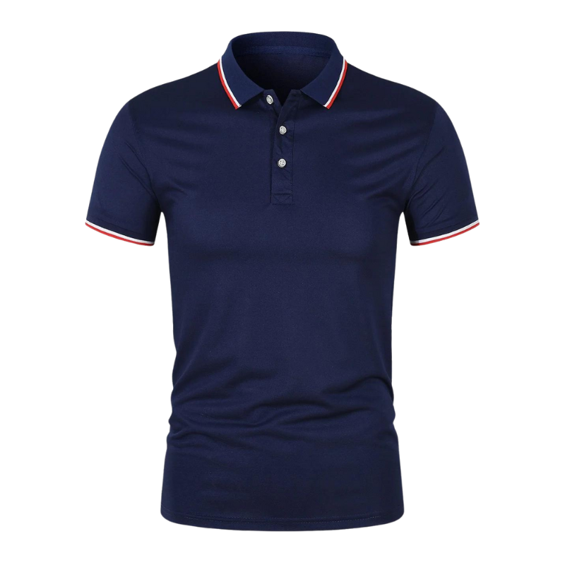 Poloshirt i mesh