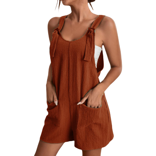 Boho-sommer playsuits ærmeløse rompere