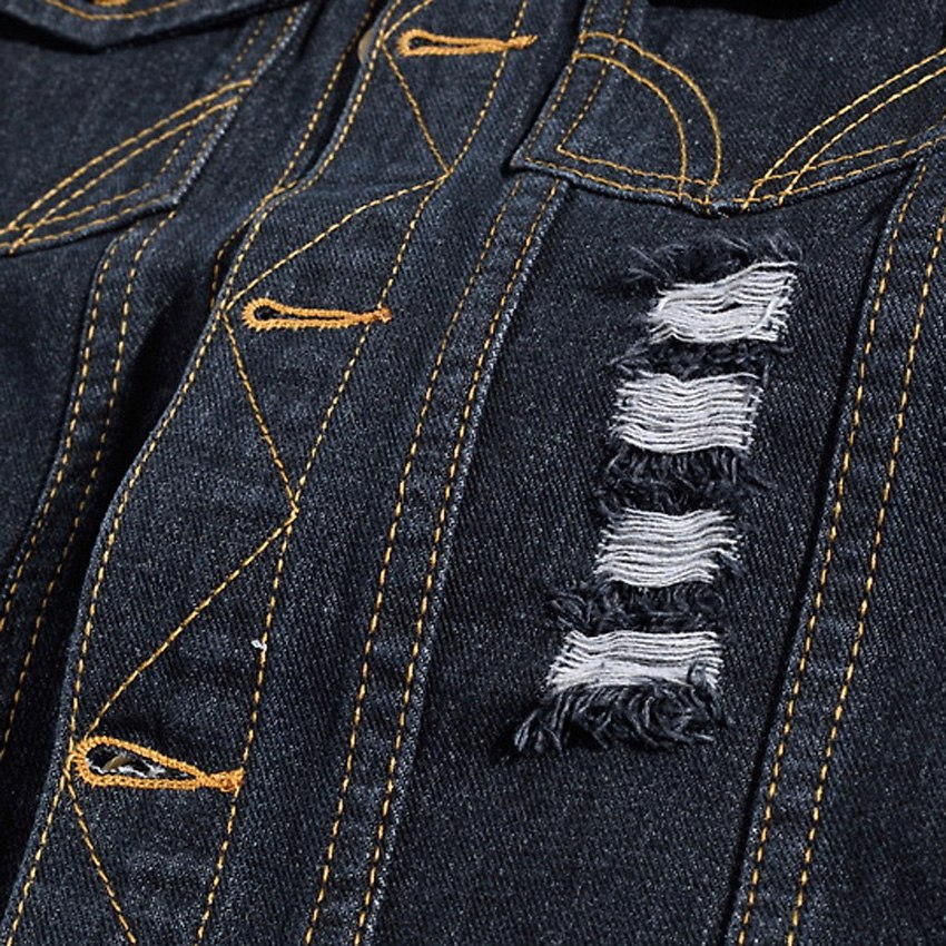 Ulrich - Stilfuld denimvest til mænd