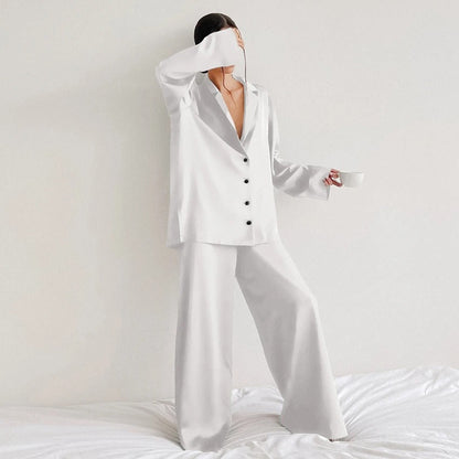 Ivette | Silky Elegance Pyjamas-sæt i overstørrelse