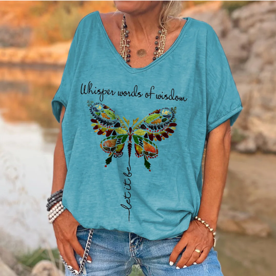 Whisper Words Of Wisdom Butterfly Camisetas gráficas impresas