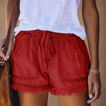 LAURA® | Højtaljede denimshorts