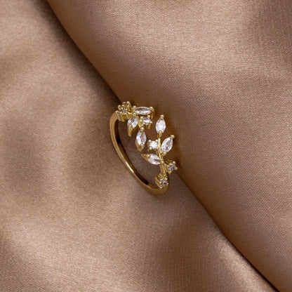 18K | Krystal-Ranke-Ring - Tidens Elegance