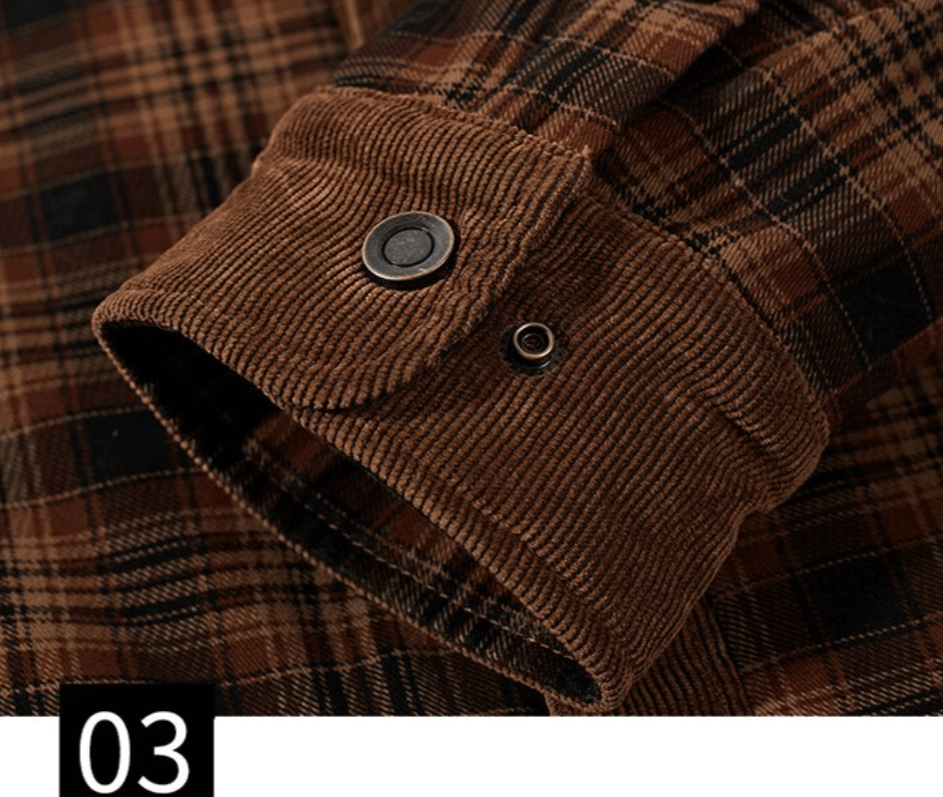 Plaid vinterjakke i flannel - Ruso