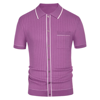 Gustavo-Jacquard Polo Shirt