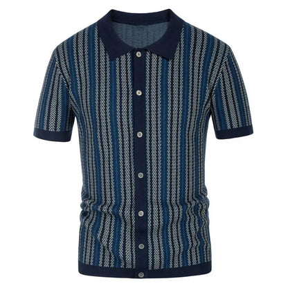 Gustavo-Jacquard Polo Shirt