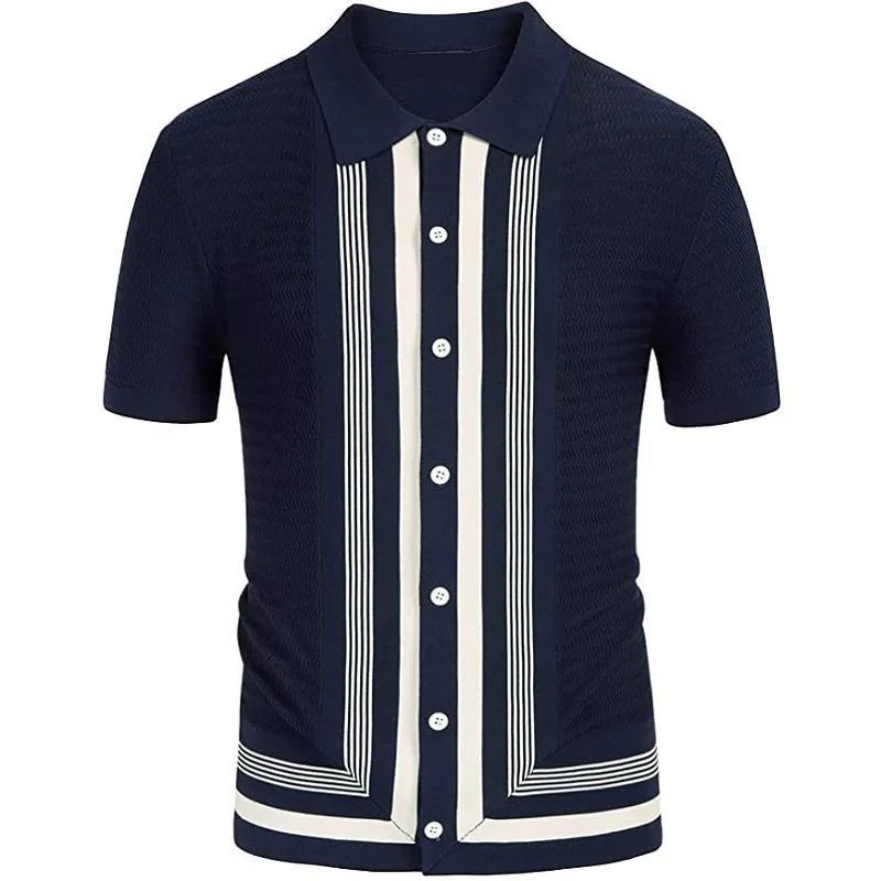 Gustavo-Jacquard Polo Shirt