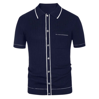 Gustavo-Jacquard Polo Shirt