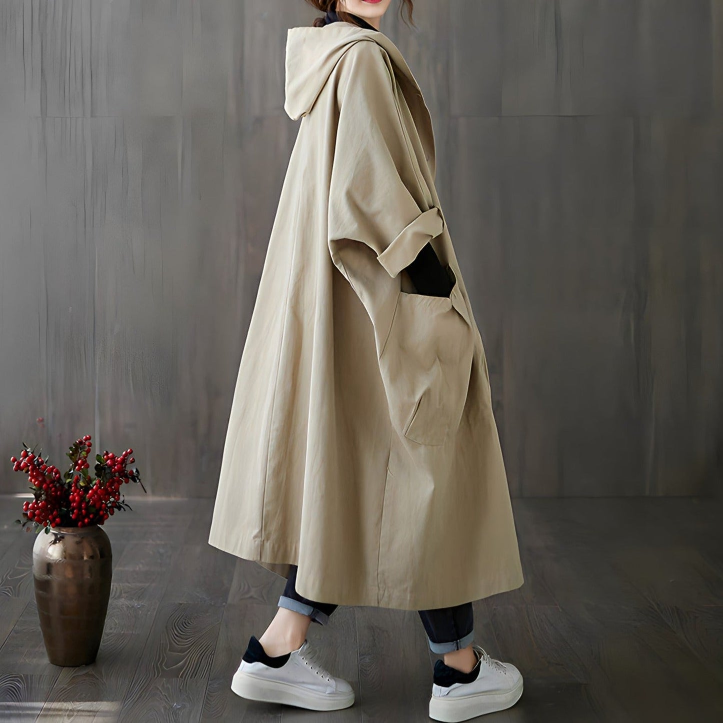 Komfortabel stilfuld trenchcoat