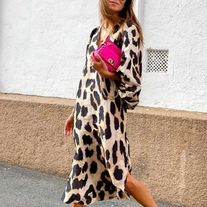 LUCY™ | STILFULD KJOLE MED LEOPARDPRINT TIL KVINDER