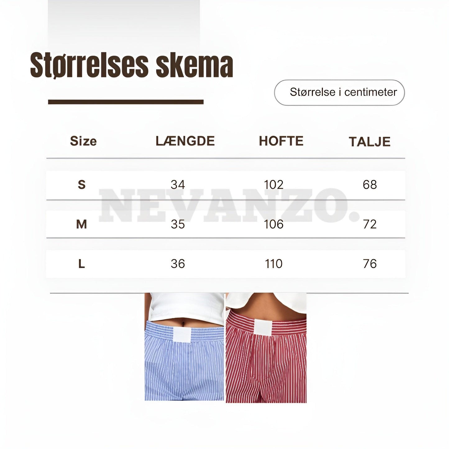 Clara | Stribede Shorts - Trendy Design med Køb Én, Få Én Tilbud