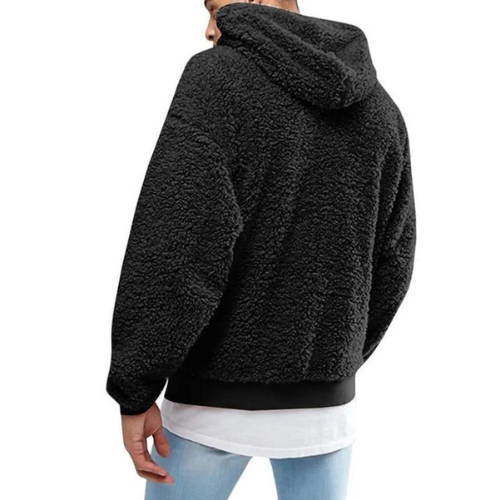 Fluffy-Hoodie Sweater: Fluffy-hættetrøje