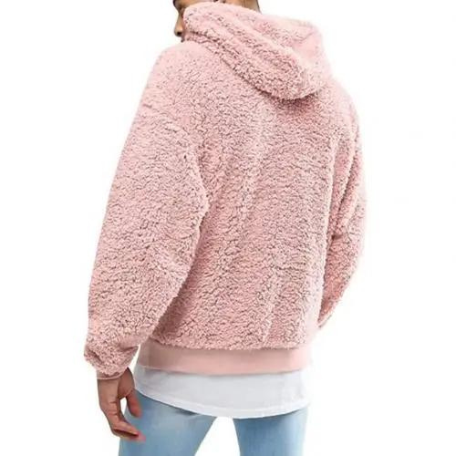 Fluffy-Hoodie Sweater: Fluffy-hættetrøje