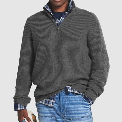 Cody - business casual sweater med lynlås